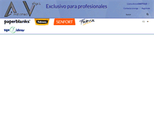 Tablet Screenshot of papeleriaprofesional.com